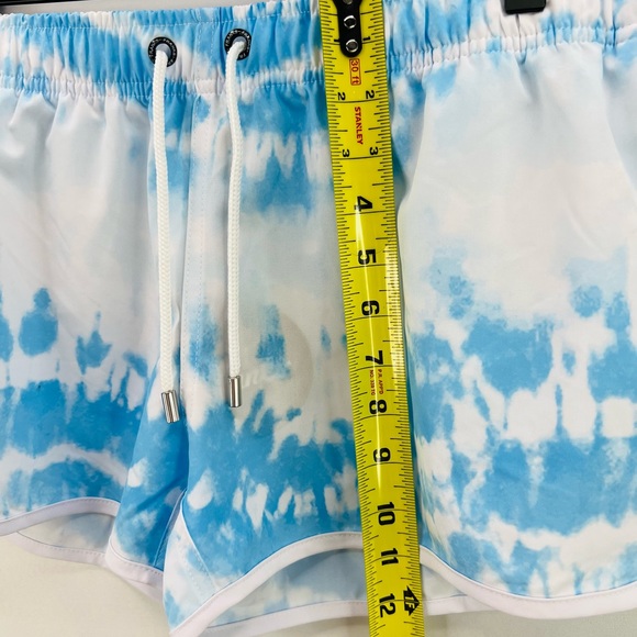 FRANKS AUSTRALIA BLUE TIE DYE ATHLETIC SHORTS - Picture 4 of 6